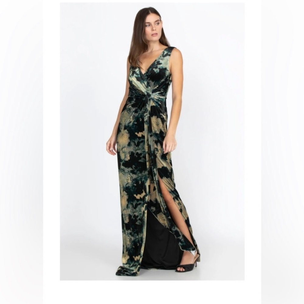 NWT! Johnny Was Sherwood Mist Velvet Dress Size 6 - Picture 3 of 11